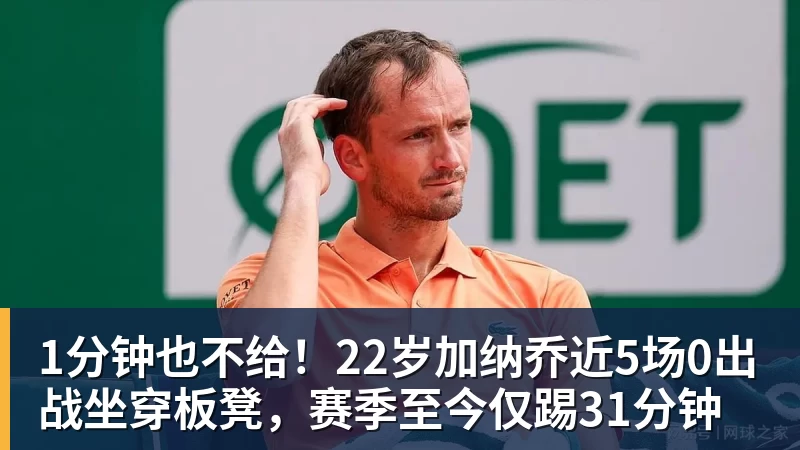 1分钟也不给！22岁加纳乔近5场0出战坐穿板凳，赛季至今仅踢31分钟